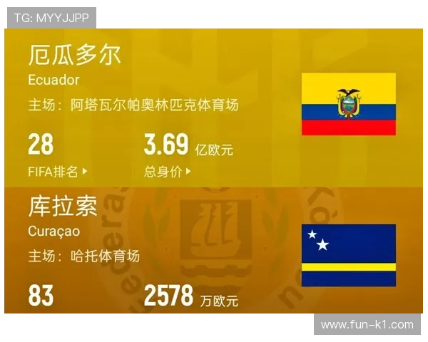 世界杯E组厄瓜多尔表现：一胜一平一负拿到4分